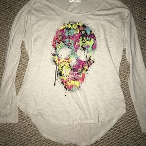 Cute and colorful skull shirt